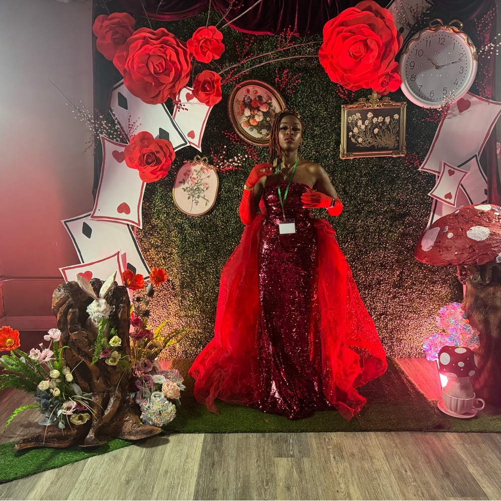 Red Sequin Gown. Perfect for prom or gala event
